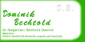 dominik bechtold business card